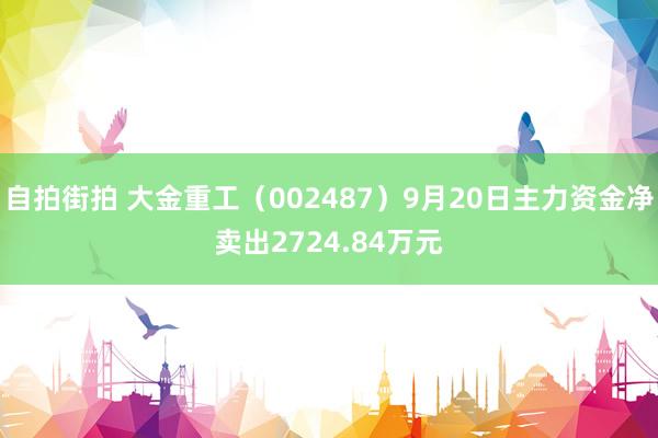 自拍街拍 大金重工（002487）9月20日主力资金净卖出2724.84万元