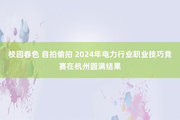 校园春色 自拍偷拍 2024年电力行业职业技巧竞赛在杭州圆满结果