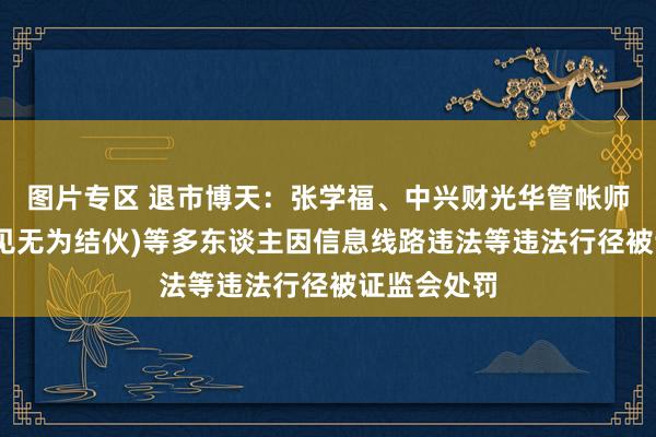 图片专区 退市博天：张学福、中兴财光华管帐师事务所(罕见无为结伙)等多东谈主因信息线路违法等违法行径被证监会处罚