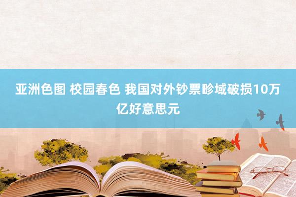 亚洲色图 校园春色 我国对外钞票畛域破损10万亿好意思元