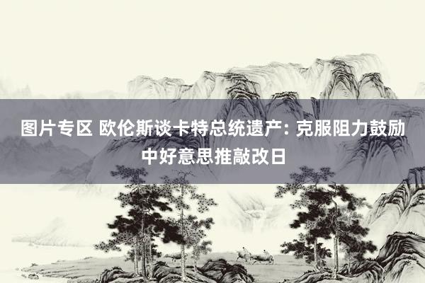 图片专区 欧伦斯谈卡特总统遗产: 克服阻力鼓励中好意思推敲改