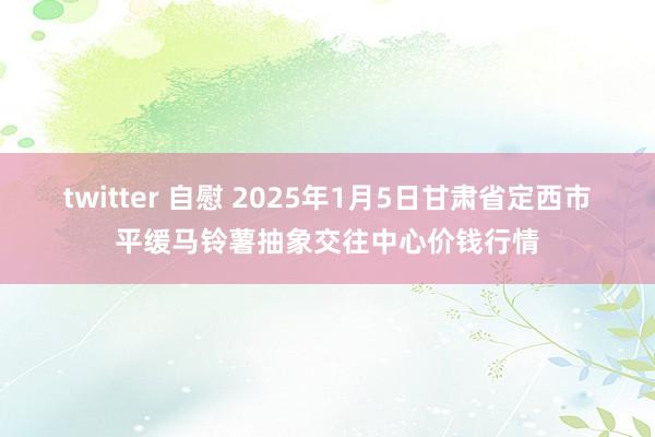 twitter 自慰 2025年1月5日甘肃省定西市平缓马铃