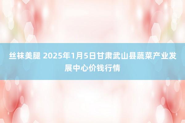 丝袜美腿 2025年1月5日甘肃武山县蔬菜产业发展中心价钱行