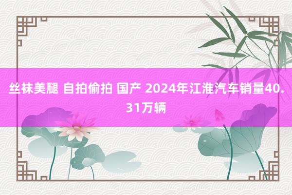 丝袜美腿 自拍偷拍 国产 2024年江淮汽车销量40.31万