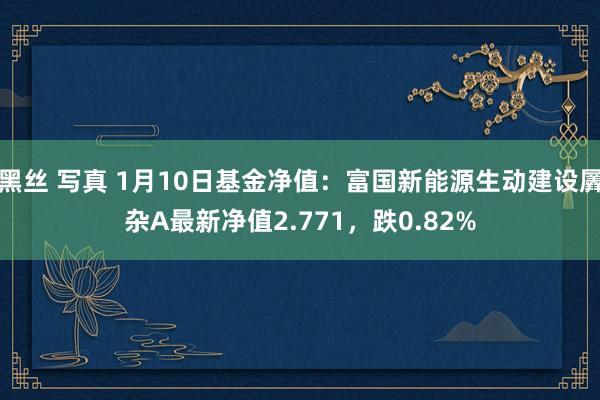 黑丝 写真 1月10日基金净值：富国新能源生动建设羼杂A最新净值2.771，跌0.82%