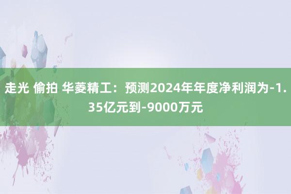 走光 偷拍 华菱精工：预测2024年年度净利润为-1.35亿元到-9000万元